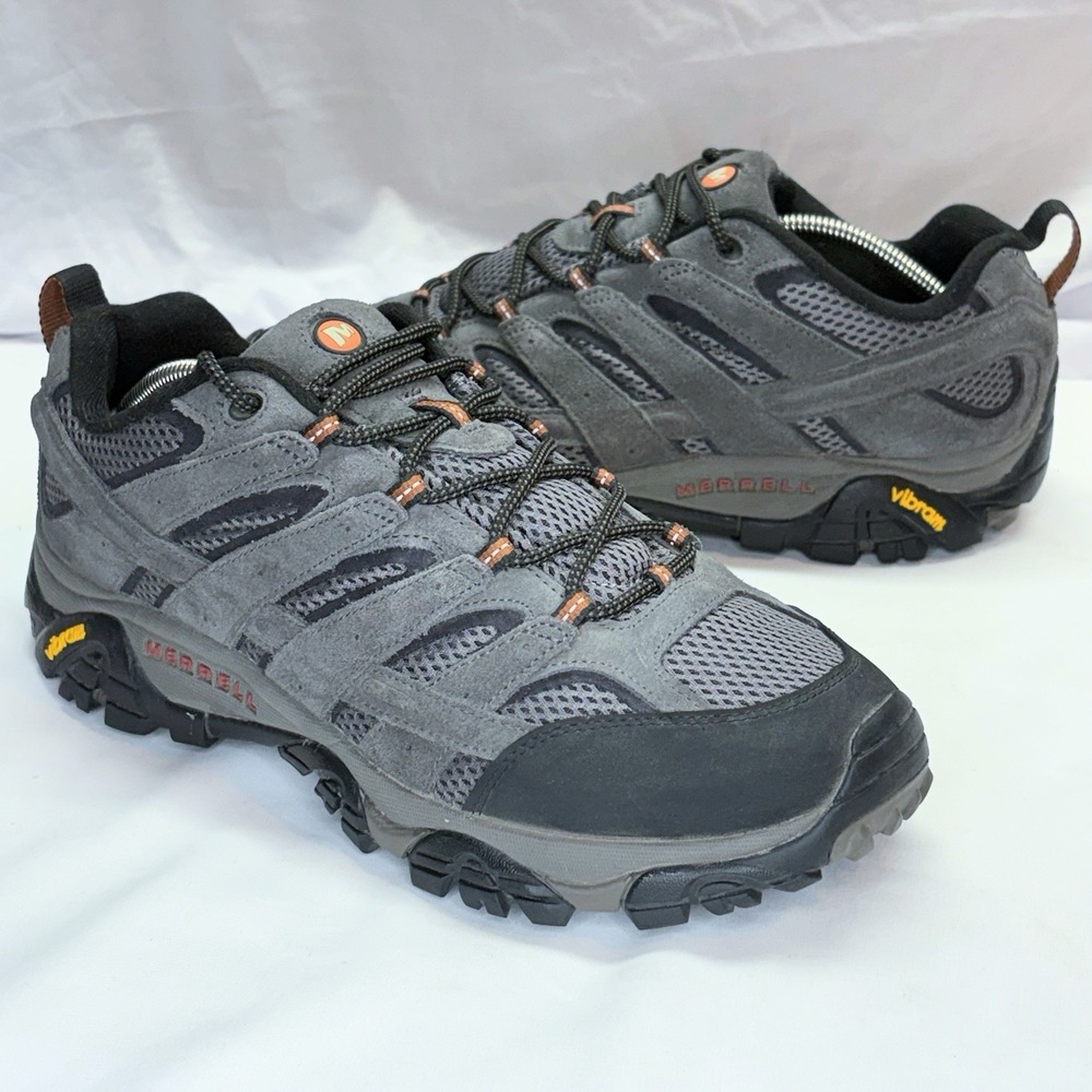 Merrell Moab 2 Vent Hiking Shoes Mens US 11 Wide Beluga Gray Low Boots J06015W